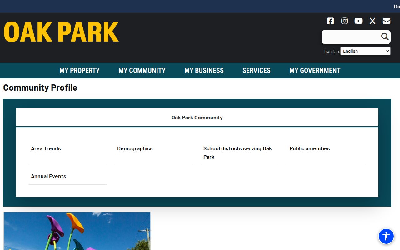 Oak Park neighbors community profile and neighborhood directory gap